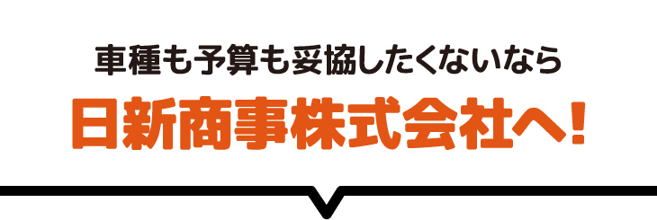 車種も予算も妥協したくないなら日新商事株式会社へ!